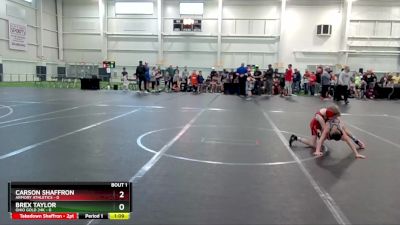 48 lbs Quarterfinals (8 Team) - Carson Shaffron, Armory Athletics vs Brex Taylor, Ohio Gold 24K