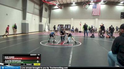 75 lbs 3rd Place Match - Austin Bowman, Tennessee Valley Wrestling vs Ace Hand, Lionheart Wrestling Club