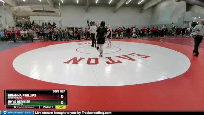 125 lbs Cons. Round 3 - Rhys Bernier, Denver North vs Brianna Phillips, Fort Morgan