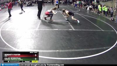 138 lbs Champ. Round 1 - KaLee Rosenthal, Nebraska Wrestling Academy vs Serenity Foster, HWA