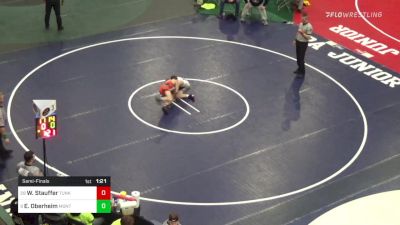 89 lbs Semifinal - Wyatt Stauffer, Tunkhannock vs Eli Oberheim, Montgomery