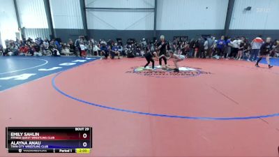 93-99 lbs Round 2 - Emily Sahlin, Fitness Quest Wrestling Club vs Alayna Anau, Twin City Wrestling Club