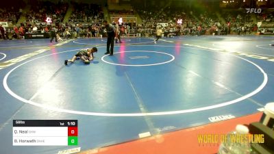 58 lbs Quarterfinal - Quentin Neal, Greater Heights Wrestling vs Brooks Horwath, Team Donahoe