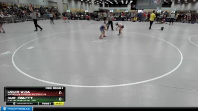 86 lbs Cons. Round 3 - Landry Weiss, Watertown Wrestling Booster Club vs Gabe Honnette, Flat Earth Wrestling Club