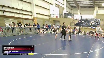 60 lbs Round 3 (8 Team) - Cami Fisher, Idaho vs Isabella Graham, Alaska