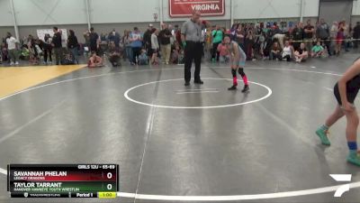 65-69 lbs Round 3 - Savannah Phelan, Legacy Dragons vs Taylor Tarrant, Hanover Hawkeye Youth Wrestlin