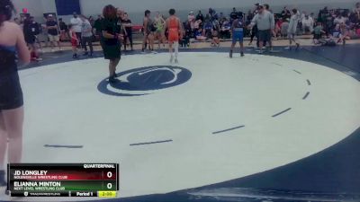 119-125 lbs Quarterfinal - JD Longley, Nolensville Wrestling Club vs Elianna Minton, Next Level Wrestling Club