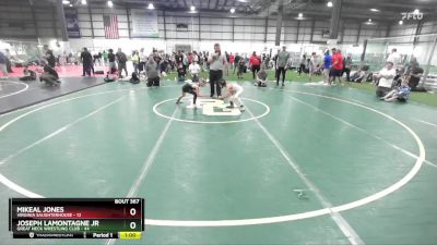 65 lbs Semifinal - Joseph Lamontagne Jr, Great Neck Wrestling Club vs Mikeal Jones, Virginia Saughterhouse