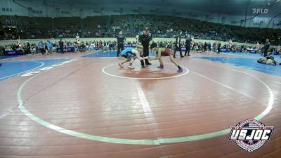 100 lbs Consi Of 8 #2 - Broderick Perkins, HURRICANE WRESTLING ACADEMY vs Elijah Zentner, Division Bell Wrestling