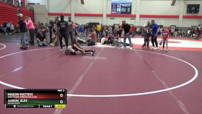 75 lbs Cons. Round 2 - Aaron Jiles, Alpha Elite vs Mason Mattevi, Gulf Coast Wrestling Club