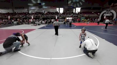 49 lbs Semifinal - Brax Peterson, Moffat County vs Jesus Vasquez, Duran WC