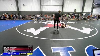 87 lbs Semifinal - Calvin Averett, Red Devil Mat Club vs Justin Tucker, Cowboy Mat Club