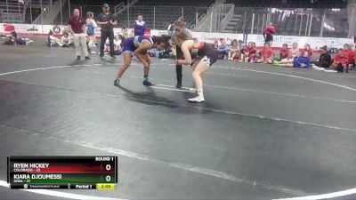 W 138 lbs Round 1 (3 Team) - Kiara Djoumessi, Iowa vs Ryen Hickey, Colorado