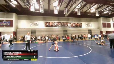 65 lbs Cons. Semi - Maxwell Widdison, American Fork Jr. High vs Ezra Christensen, Champions Wrestling Club