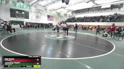 170 lbs Cons. Round 5 - SAVANNA PRATT, Northview vs Iris Rivas, La Canada