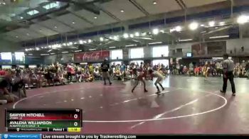 70 lbs Round 2 (10 Team) - Sawyer Mitchell, Storm vs AVALENA WILLIAMSON, Alabama Elite Gold