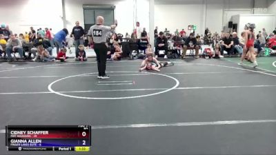 80 lbs Round 4 (6 Team) - Cidney Schaffer, Mat Assassins vs Gianna Allen, Finger Lakes Elite