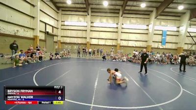 60 lbs Round 1 (6 Team) - Bryson Fryman, OREGON vs Hayzon Walker, Montana, MT