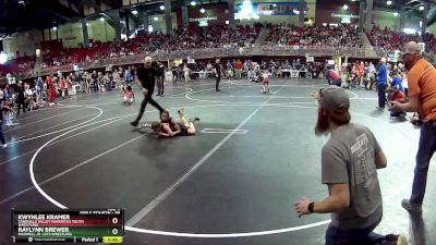 89 lbs Cons. Round 1 - KwynLee Kramer, Sandhills Valley Mavericks Youth Wrestling vs Raylynn Brewer, Maxwell Jr. Cats Wrestling