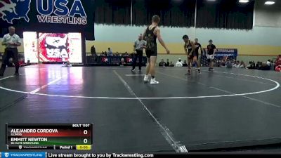 126 lbs Cons. Round 2 - Alejandro Cordova, Illinois vs Emmitt Newton, DC Elite Wrestling