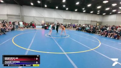 164 lbs Quarters & 1st Wb (16 Team) - Genevieve An, Georgia Blue vs Maddie Hayden, Michigan Blue