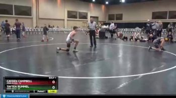 116 lbs Finals (2 Team) - Cayden Campbell, Iowa Silver vs Tayten Rummel, Iowa Gold