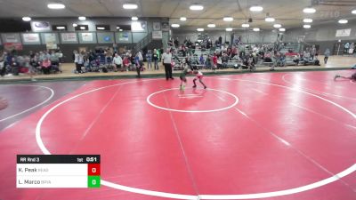 66 lbs Rr Rnd 3 - Kierre Peak, Ready RP vs Landen Marco, Bryan Youth Wrestling