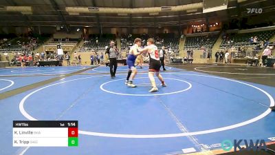 Final - Kevin Linville, Skiatook Youth Wrestling 2022-23 vs Keegan Tripp, Checotah Matcats