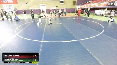 112 lbs Cons. Round 3 - Mia Anderson, Nebraska Wrestling Academy vs Paloma Juarez, Greater Heights Wrestling