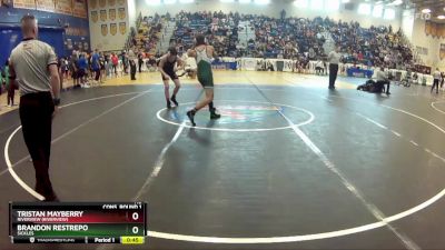 113 lbs Cons. Round 1 - Tristan Mayberry, Riverview (Riverview) vs Brandon Restrepo, Sickles