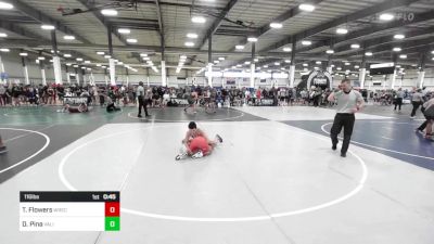 116 lbs Consi Of 8 #2 - Talon Flowers, Wrecking Crew vs David Pina, Valiant College Prep