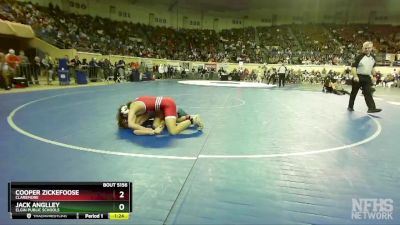 5A-150 lbs Cons. Semi - Jack Anglley, Elgin Public Schools vs Cooper Zickefoose, Claremore