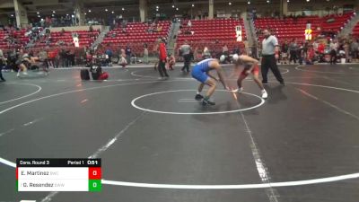 145 lbs Cons. Round 3 - Gabriel Resendez, Grandview Wolves Wrestling Clu vs Emiliano Martinez, Bobcat Wrestling Club