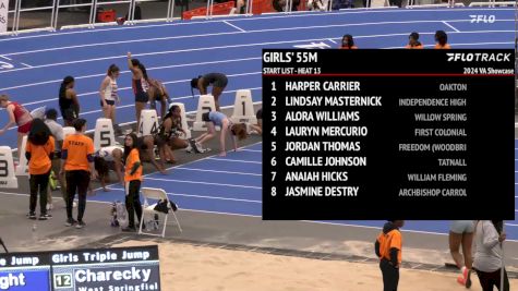 High School Girls' 55m Unseeded, Prelims 13