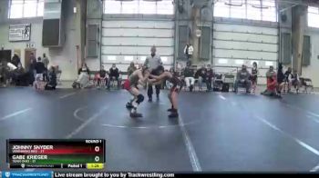 92 lbs Round 1 (8 Team) - Gabe Krieger, Team Ohio vs Johnny Snyder, Warhawks Red