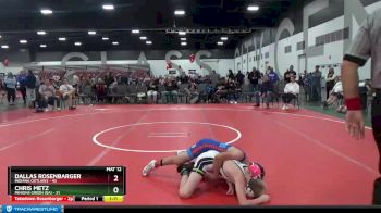 90 lbs Placement Matches (8 Team) - Dallas Rosenbarger, Indiana Outlaws vs Chris Metz, Minions Green (GA)