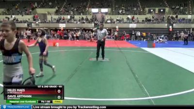 65 lbs Cons. Round 2 - Davis Artmann, New Prague vs Miles Maes, X-Factor Elite