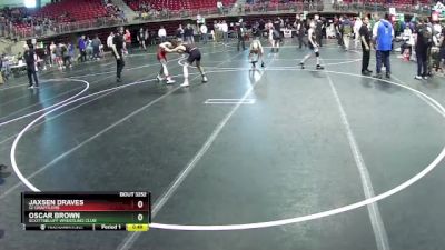 110 lbs 3rd Place Match - Oscar Brown, Scottsbluff Wrestling Club vs Jaxsen Draves, GI Grapplers