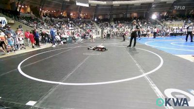 46 lbs Semifinal - Riott Gates, Elgin Wrestling vs Breckon Milburn, Powerhouse Wrestling