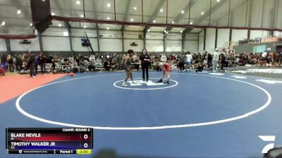 120 lbs Champ. Round 3 - Blake Nevils, ID vs Timothy Walker Jr, CA