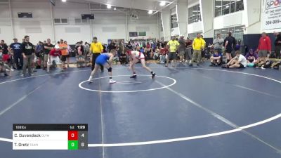 108 lbs Pools - Cody Duvendeck, Olympia National vs Tommy Gretz, Team Gotcha