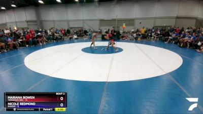 127 lbs Round 1 (8 Team) - MARIANA BOWEN, Tennessee Red vs Nicole Redmond, Kansas