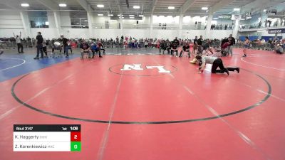 103 lbs Round Of 16 - Kelly Haggerty, Dighton-Rehoboth vs Zach Korenkiewicz, Mac Wc