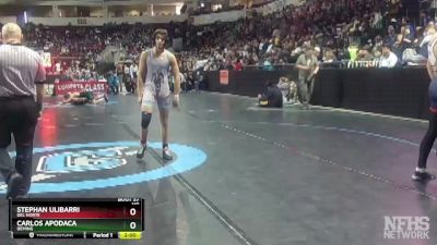 4A 133 lbs Champ. Round 1 - Carlos Apodaca, Deming vs Stephan Ulibarri, Del Norte