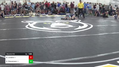 102-C lbs Round Of 16 - Dominic Lividini, MI vs Dante Stevenson, PA