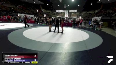 164 lbs 5th Place Match - Andrea Vidrio, Western High School Wrestling vs Steffany Castro, Golden Valley (Bakersfield) High School Wrestling