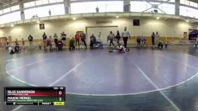 59 lbs Cons. Round 6 - Mason Merkel, Maurer Coughlin Wrestling Club vs Silas Sanderson, Leo Wrestling Club