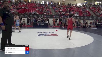 55 kg Semis - Titan Friederichs, MN Elite Wrestling Club vs Slater Hicks, Central Coast Regional Training Center