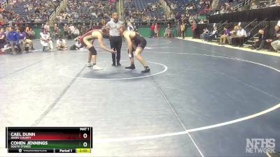 1A 170 lbs Quarterfinal - Cohen Jennings, South Stokes vs Cael Dunn, Avery County