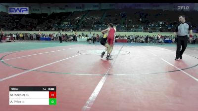 101 lbs Consi Of 32 #2 - Maximus Koehler, Tulsa Union vs Andrew Price, Sand Springs HS